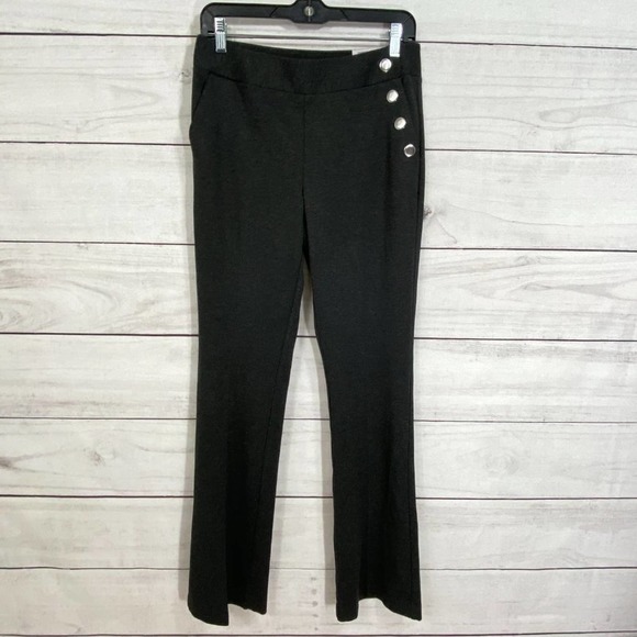 $79 INC INTERNATIONAL CONCEPTS Ponte Knit Stretch Boot Leg Pants 6 R - Picture 6 of 11
